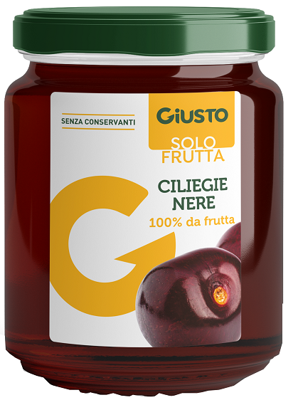 GIUSTO SOLO FRUTTA MARMELLATA CILIEGIE NERE 284 G - Farmacia Murachelli Di Putelli dr. Giovanni
