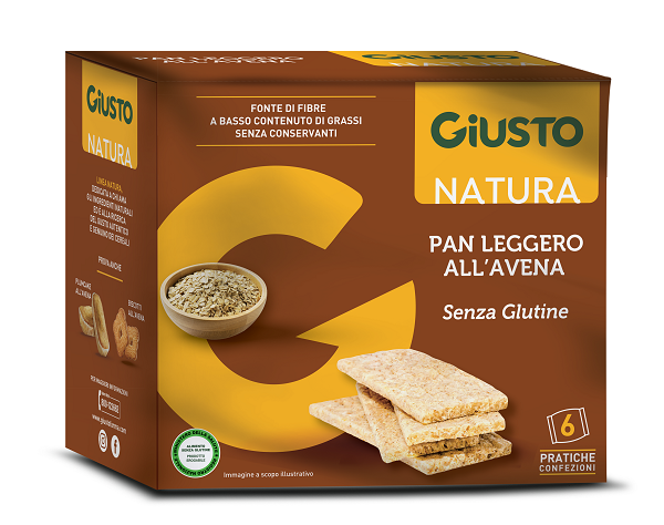 GIUSTO SENZA GLUTINE PANLEGGERO ALL'AVENA 6 CONFEZIONI DA 25G - Farmacia Murachelli Di Putelli dr. Giovanni