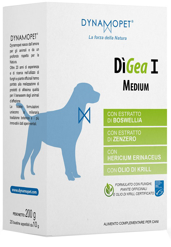 DIGEA I MEDIUM PER CANI 20 BUSTINE DA 10 G - Farmacia Murachelli Di Putelli dr. Giovanni