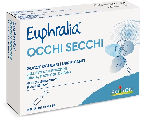 GOCCE OCULARI LUBRIFICANTI EUPHRALIA OCCHI SECCHI 15 MONODOSE RICHIUDIBILI X 0,5 ML - Farmacia Murachelli Di Putelli dr. Giovanni