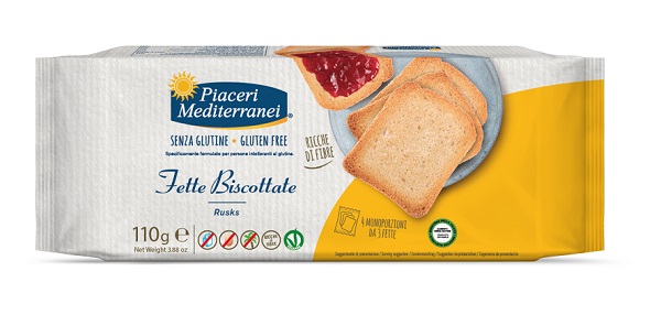 PIACERI MEDITERRANEI FETTE BISCOTTATE 110 G - Farmacia Murachelli Di Putelli dr. Giovanni