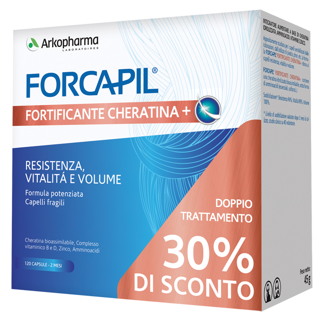 FORCAPIL FORTIFICANTE CHERATINA+ PROMO 120 CAPSULE PREZZO SPECIALE - Farmacia Murachelli Di Putelli dr. Giovanni