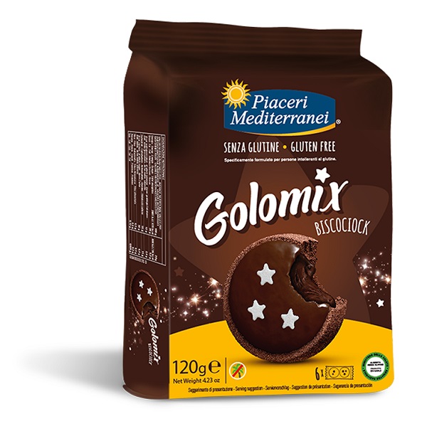 PIACERI MEDITERRANEI GOLOMIX BISCOCIOCK 6 PEZZI DA 20 G - Farmacia Murachelli Di Putelli dr. Giovanni