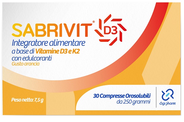 SABRIVIT D3 30 COMPRESSE OROSOLUBILI GUSTO ARANCIA - Farmacia Murachelli Di Putelli dr. Giovanni