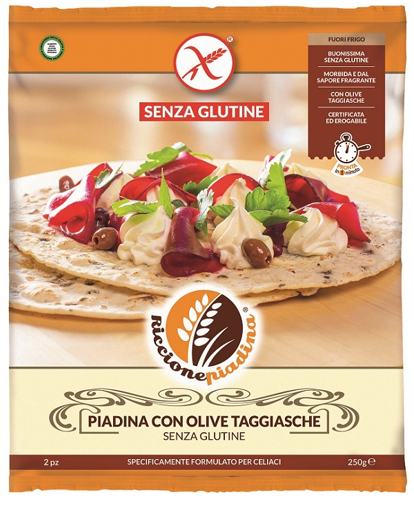 RICCIONE PIADINA CON OLIVE TAGGIASCHE 250 G - Farmacia Murachelli Di Putelli dr. Giovanni