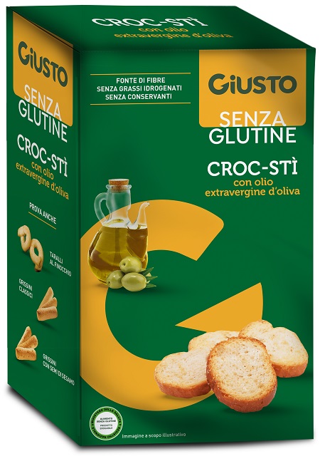 GIUSTO SENZA GLUTINE CROC-STI' CON OLIO EXTRAVERGINE D'OLIVA 100 G - Farmacia Murachelli Di Putelli dr. Giovanni