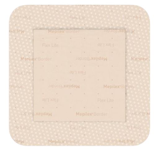 MEDICAZIONE IN SCHIUMA DI POLIURETANO MEPILEX BORDER FLEX LITE 7,5X7,5 CM 5 PEZZI - Farmacia Murachelli Di Putelli dr. Giovanni