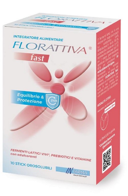 FLORATTIVA FAST 10 STICK OROSOLUBILI - Farmacia Murachelli Di Putelli dr. Giovanni