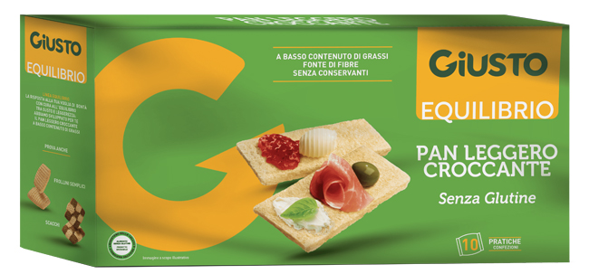 GIUSTO EQUILIBRIO SENZA GLUTINE PAN LEGGERO CROCCANTE 250 G - Farmacia Murachelli Di Putelli dr. Giovanni