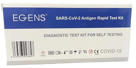 TEST ANTIGENICO RAPIDO COVID-19 EGENS AUTODIAGNOSTICO DETERMINAZIONE QUALITATIVA ANTIGENI SARS-COV-2 IN TAMPONI NASALI MEDIANTE IMMUNOCROMATOGRAFIA - Farmacia Murachelli Di Putelli dr. Giovanni