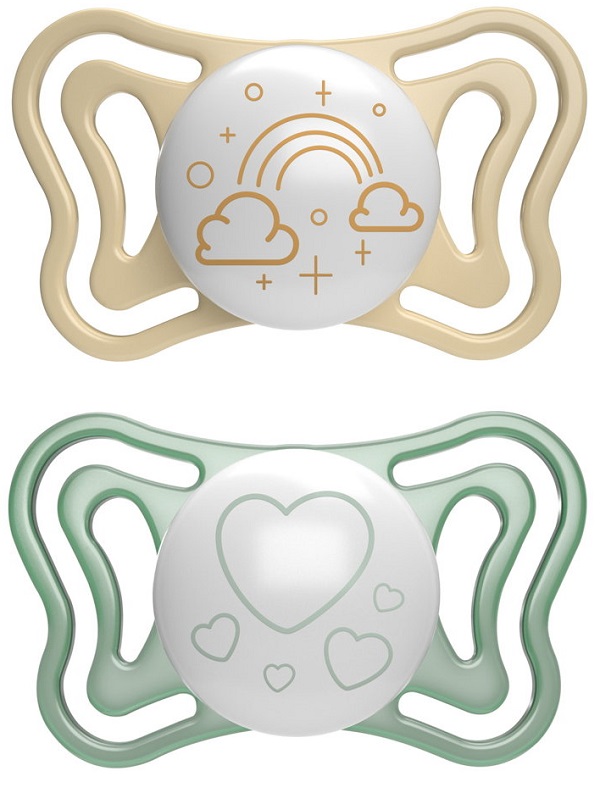 CHICCO SUCCHIETTO LIGHT LUMI SILICONE 2-6M 2 PEZZI - Farmacia Murachelli Di Putelli dr. Giovanni