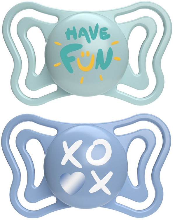 CHICCO SUCCHIETTO LIGHT AZZURRO SILICONE 6-16M 2 PEZZI - Farmacia Murachelli Di Putelli dr. Giovanni