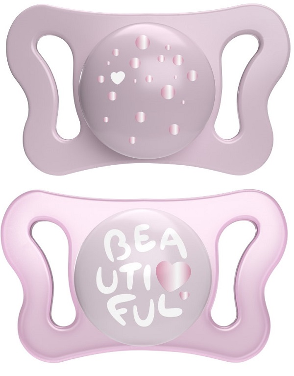 CHICCO SUCCHIETTO MICRO GIRL SILICONE 0-2M 2 PEZZI - Farmacia Murachelli Di Putelli dr. Giovanni