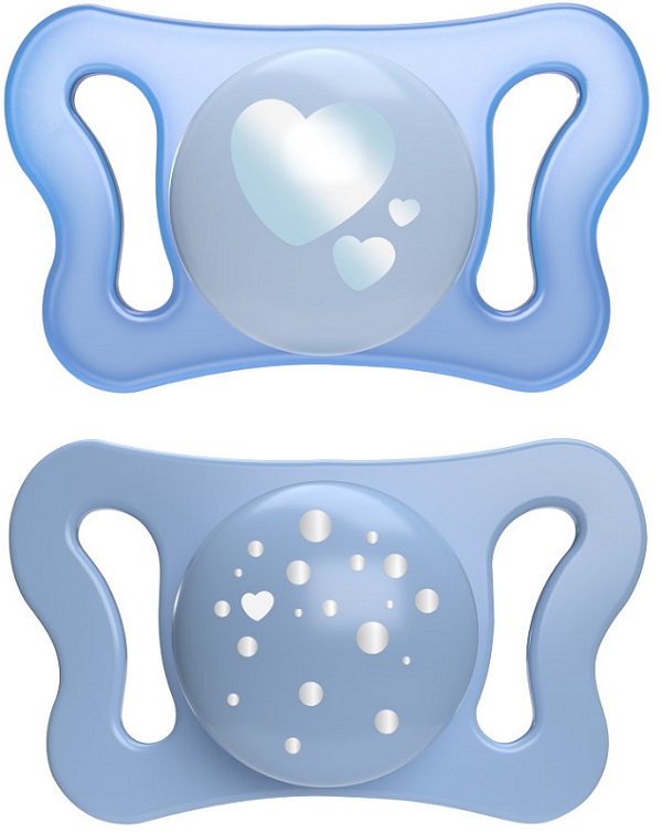 CHICCO SUCCHIETTO MICRO AZZURRO SILICONE 0-2M 2 PEZZI - Farmacia Murachelli Di Putelli dr. Giovanni