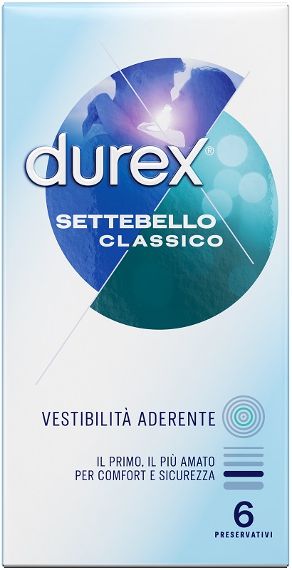 PROFILATTICO DUREX SETTEBELLO CLASSICO 6 PEZZI - Farmacia Murachelli Di Putelli dr. Giovanni