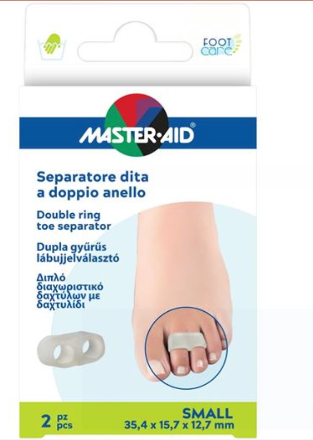 SEPARATORE DITA MASTER-AID FOOTCARE CON ANELLO DOPPIO LARGE 2 PEZZI C11 - Farmacia Murachelli Di Putelli dr. Giovanni