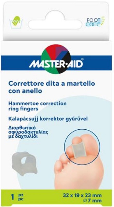 CORRETTORE DITA A MARTELLO MASTER-AID FOOTCARE CON ANELLO 1 PEZZO C14 - Farmacia Murachelli Di Putelli dr. Giovanni