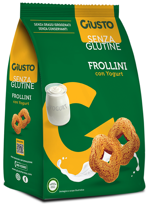 GIUSTO SENZA GLUTINE FROLLINI YOGURT 250 G - Farmacia Murachelli Di Putelli dr. Giovanni