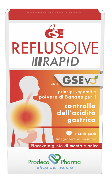 GSE REFLUSOLVE RAPID 14 STICK PACK - Farmacia Murachelli Di Putelli dr. Giovanni