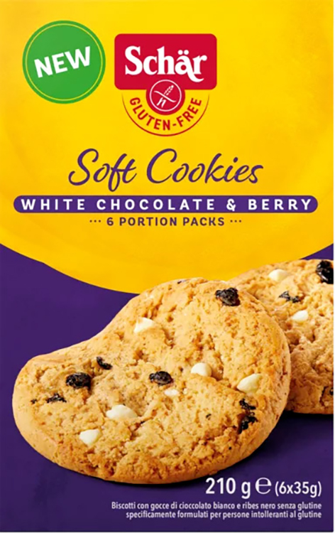 SCHAR SOFT COOKIE WHITE CHOCOLATE 210 G - Farmacia Murachelli Di Putelli dr. Giovanni