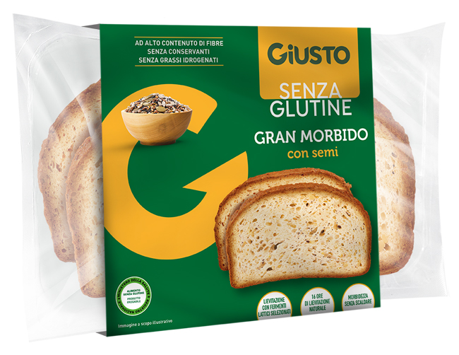 GIUSTO SENZA GLUTINE GRAN MORBIDO SEMI 300 G - Farmacia Murachelli Di Putelli dr. Giovanni