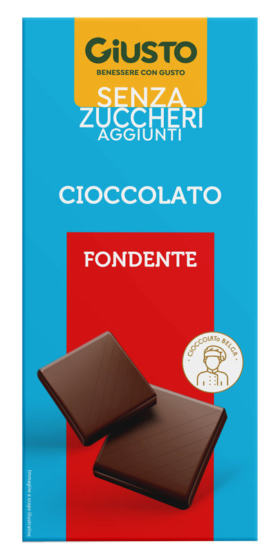 GIUSTO SENZA ZUCCHERO TAVOLETTA CIOCCOLATO FONDENTE 85 G - Farmacia Murachelli Di Putelli dr. Giovanni