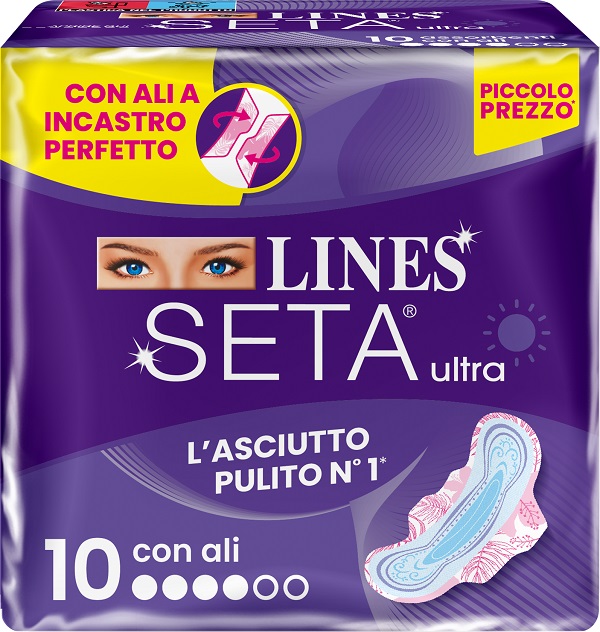 LINES SETA ULTRA ASSORBENTI ALI DWCT 10 PEZZI - Farmacia Murachelli Di Putelli dr. Giovanni