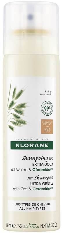 KLORANE SHAMPOO SECCO EXTRA DELICATO AVENA&CERAMIDE CAPELLI SCURI 150 ML - Farmacia Murachelli Di Putelli dr. Giovanni