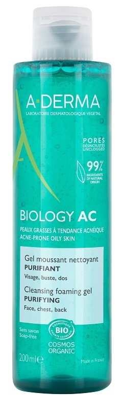 ADERMA BIOLOGY AC GEL DETERGENTE SCHIUMOGENO PURIFICANTE 200 ML - Farmacia Murachelli Di Putelli dr. Giovanni