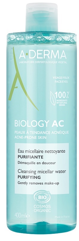 ADERMA BIOLOGY AC ACQUA MICELLARE DETERGENTE PURIFICANTE 400 ML - Farmacia Murachelli Di Putelli dr. Giovanni