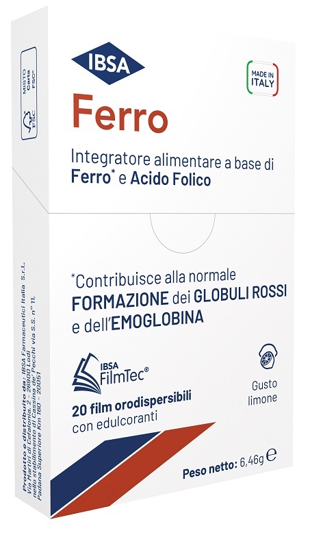 FERRO IBSA 20 FILM ORODISPERSIBILI - Farmacia Murachelli Di Putelli dr. Giovanni