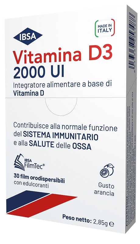 VITAMINA D3 IBSA 2000 UI 30 FILM ORODISPERSIBILI - Farmacia Murachelli Di Putelli dr. Giovanni