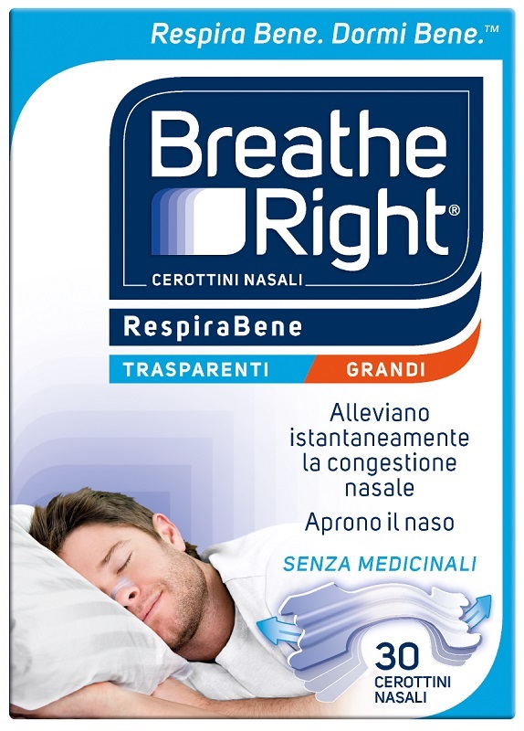 CEROTTI NASALI BREATHE RIGHT TRASPARENTI GRANDI 30 PEZZI - Farmacia Murachelli Di Putelli dr. Giovanni
