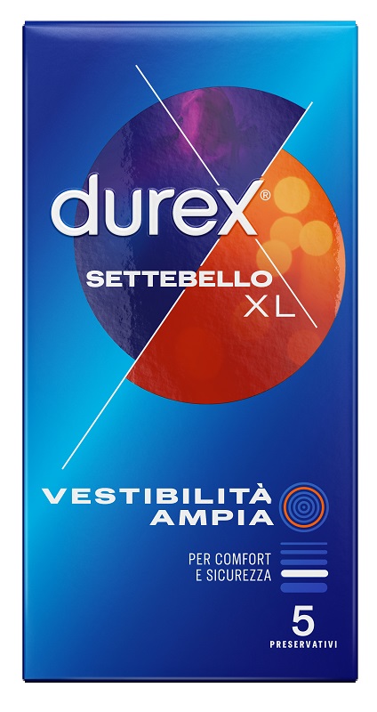 PROFILATTICO DUREX SETTEBELLO XL 5 PEZZI - Farmacia Murachelli Di Putelli dr. Giovanni