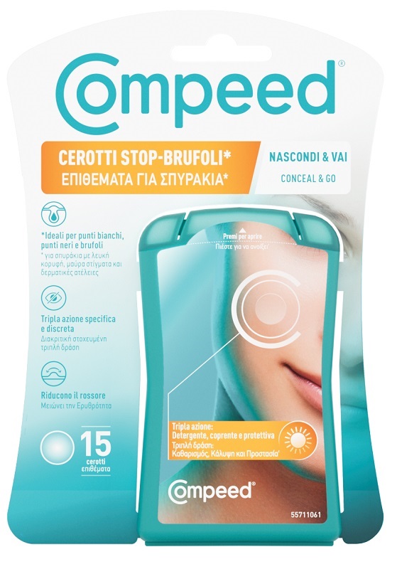 COMPEED CEROTTI STOP BRUFOLI NASCONDI & VAI 15 PEZZI - Farmacia Murachelli Di Putelli dr. Giovanni