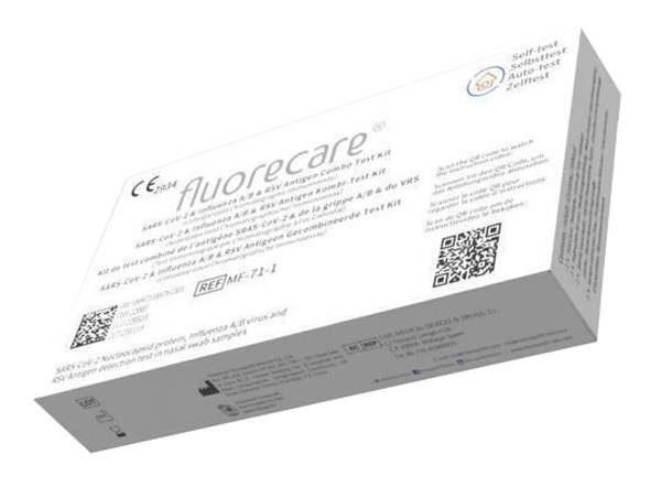 TEST ANTIGENICO RAPIDO COVID-19 FLUORECARE AUTODIAGNOSTICO DETERMINAZIONE QUALITATIVA ANTIGENI SARS-COV-2/INFUENZA A+B/RSV IN TAMPONI NASALI MEDIANTE IMMUNOCROMATOGRAFIA - Farmacia Murachelli Di Putelli dr. Giovanni