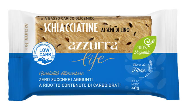 AZZURRA LIFE SCHIACCIATINE SEMI LINO 40 G - Farmacia Murachelli Di Putelli dr. Giovanni