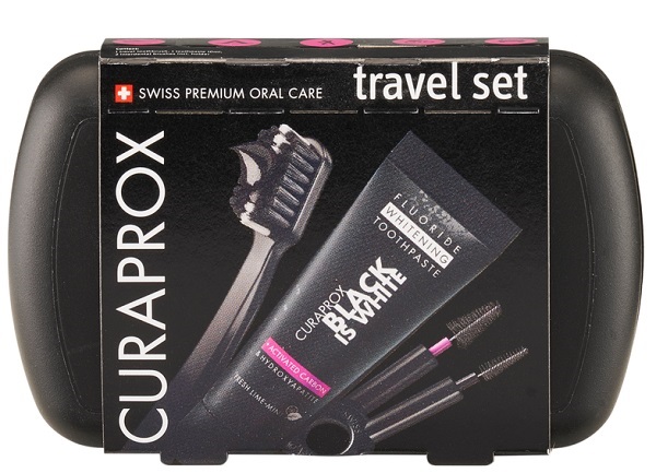 CURAPROX BLACK IS WHITE TRAVEL SET - Farmacia Murachelli Di Putelli dr. Giovanni