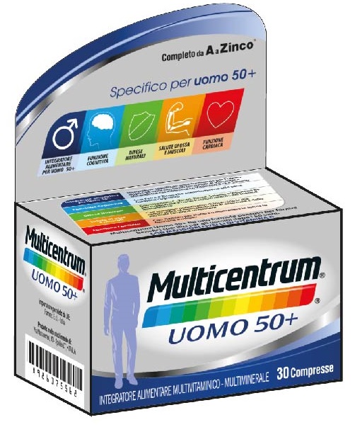 MULTICENTRUM UOMO 50+ 30 COMPRESSE - Farmacia Murachelli Di Putelli dr. Giovanni