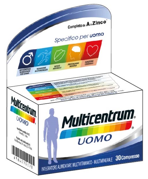 MULTICENTRUM UOMO 30 COMPRESSE - Farmacia Murachelli Di Putelli dr. Giovanni