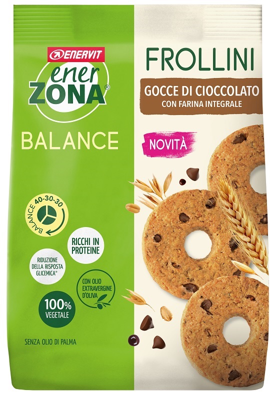 ENERZONA FROLLINI INTEGRALE GOCCE CIOCCOLATO 250 G - Farmacia Murachelli Di Putelli dr. Giovanni