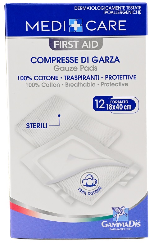 GARZA MEDICARE COTONE 18X40 CM 12 PEZZI - Farmacia Murachelli Di Putelli dr. Giovanni
