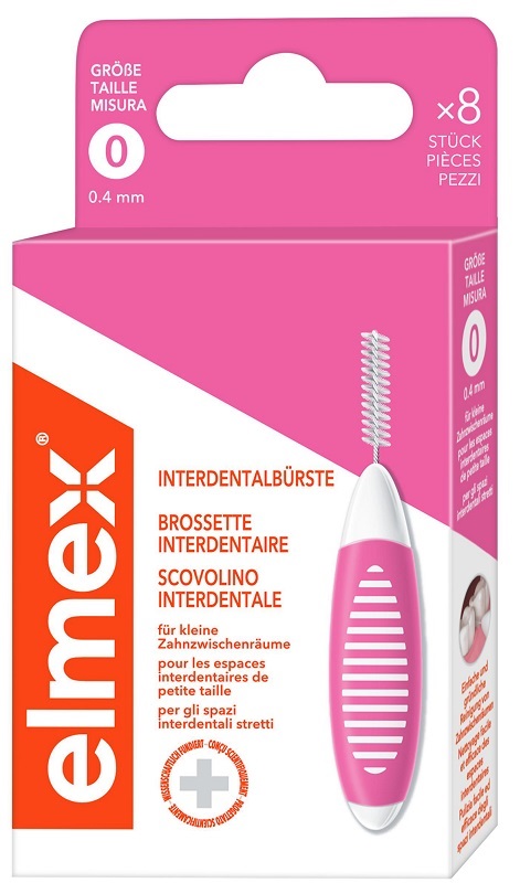 ELMEX INTERDENTAL BRUSH PINK 0,4MM 8 PEZZI - Farmacia Murachelli Di Putelli dr. Giovanni