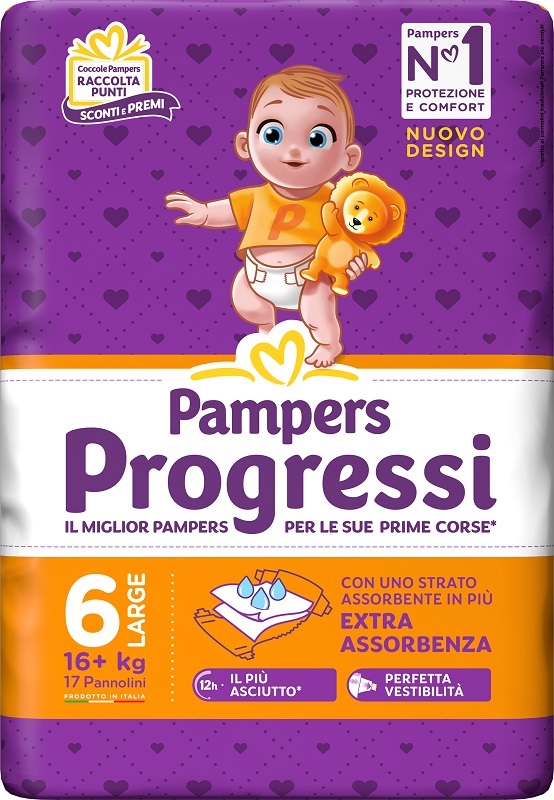 PAMPERS PROGRESSI XL 17 PEZZI - Farmacia Murachelli Di Putelli dr. Giovanni