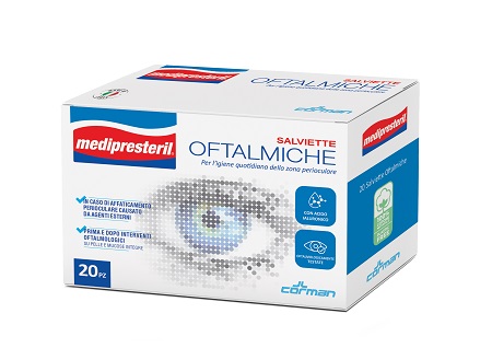 MEDIPRESTERIL SALVIETTE OFTALMICHE 20 PEZZI PROMO - Farmacia Murachelli Di Putelli dr. Giovanni