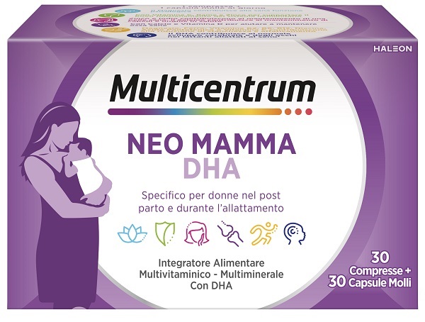 MULTICENTRUM NEO MAMMA DHA 30 COMPRESSE + 30 CAPSULE MOLLI - Farmacia Murachelli Di Putelli dr. Giovanni