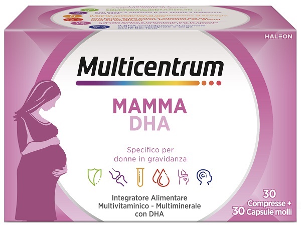MULTICENTRUM MAMMA DHA 30 COMPRESSE + 30 CAPSULE SENZA GLUTINE E SENZA ZUCCHERI - Farmacia Murachelli Di Putelli dr. Giovanni