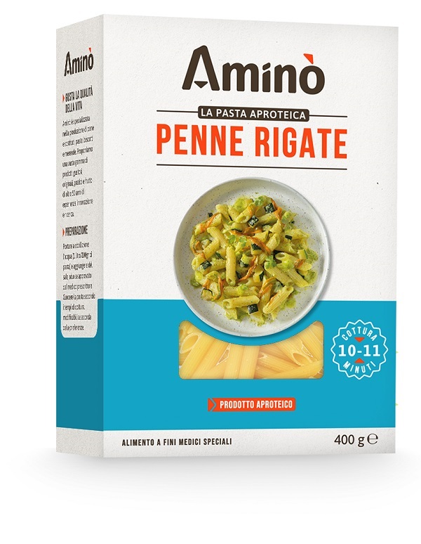 AMINO' LA PASTA APROTEICA PENNE RIGATE 400 G - Farmacia Murachelli Di Putelli dr. Giovanni
