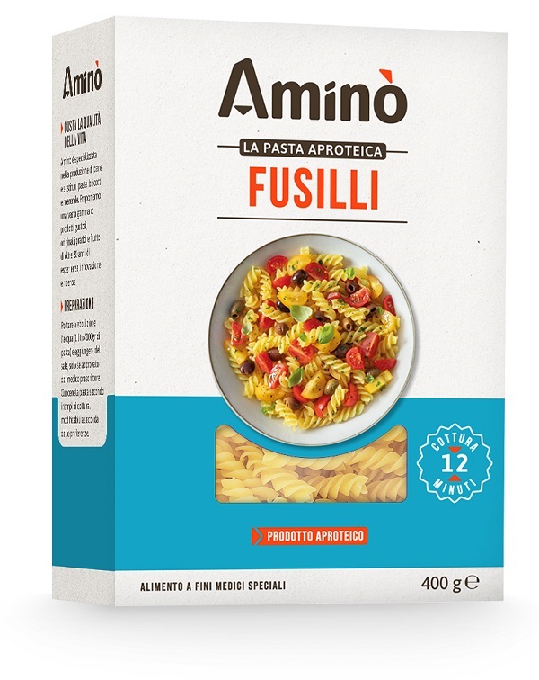 AMINO' LA PASTA APROTEICA FUSILLI 400 G - Farmacia Murachelli Di Putelli dr. Giovanni