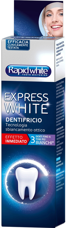 RAPID WHITE DENTIFRICIO EXPRESS WHITE 75ML - Farmacia Murachelli Di Putelli dr. Giovanni